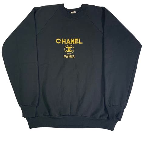 authentic vintage chanel sweatshirt|vintage chanel boutique.